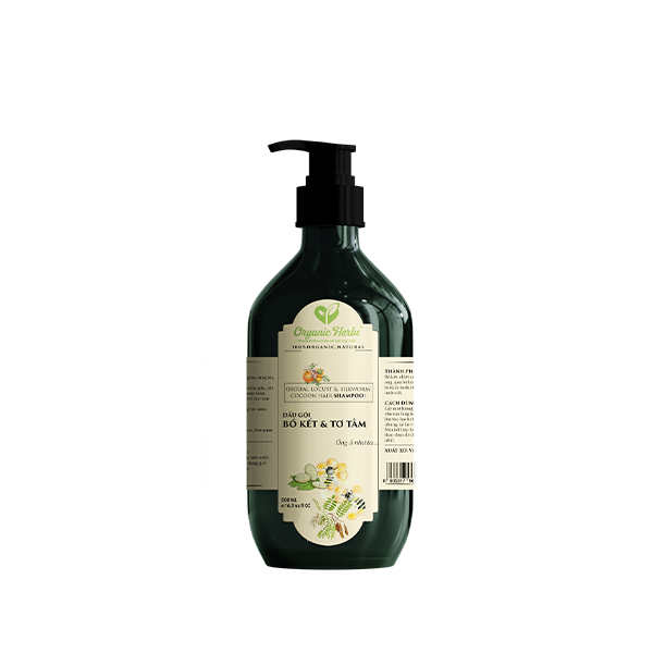 Dầu Gội Bồ Kết Tơ Tằm Thảo Dược  - Chai 300ml Herbal Locust Silk Shampoo - 300ml Bottle
